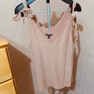 Express tie shoulder tank top